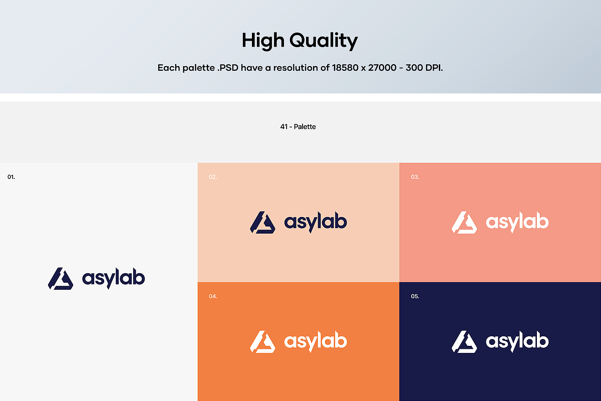 50 Palette Color Logo Mockup - PSD, a Product Mockup by Asylab (Photo 5 of 47)