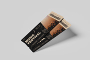 ticket mockup, a Print Template by kebunmockup (Thumbnail 2 of 5)