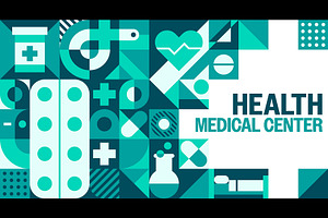 Health care center banner, a Healthcare Illustration by Buch&Bee