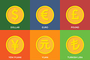 Currency Icons. Flat Golden Coins, an Icon by sibgat (Thumbnail 1 of 3)