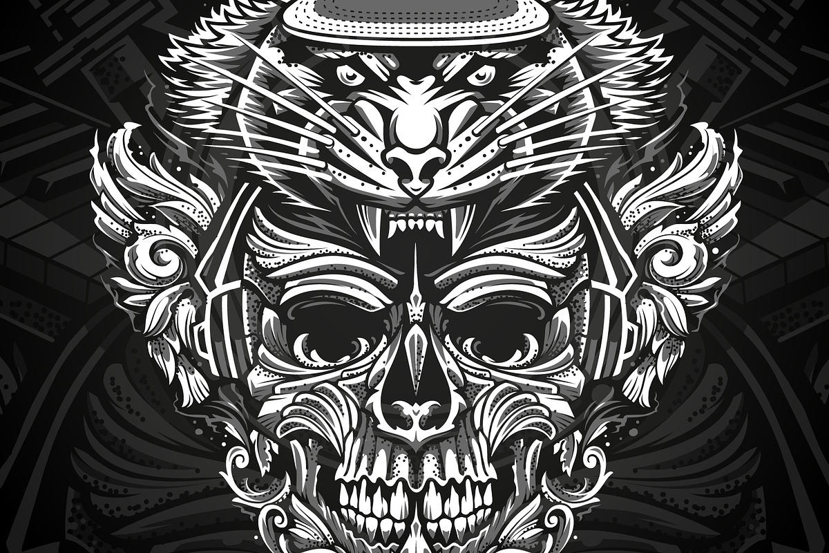Brutal Musical Print Design | Vector, a Decorative Illustration by Vecster (Photo 1 of 6)