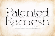 Patented Ramesh - Royal Serif Font, a Serif Font by 177Studio (Thumbnail 1 of 8)