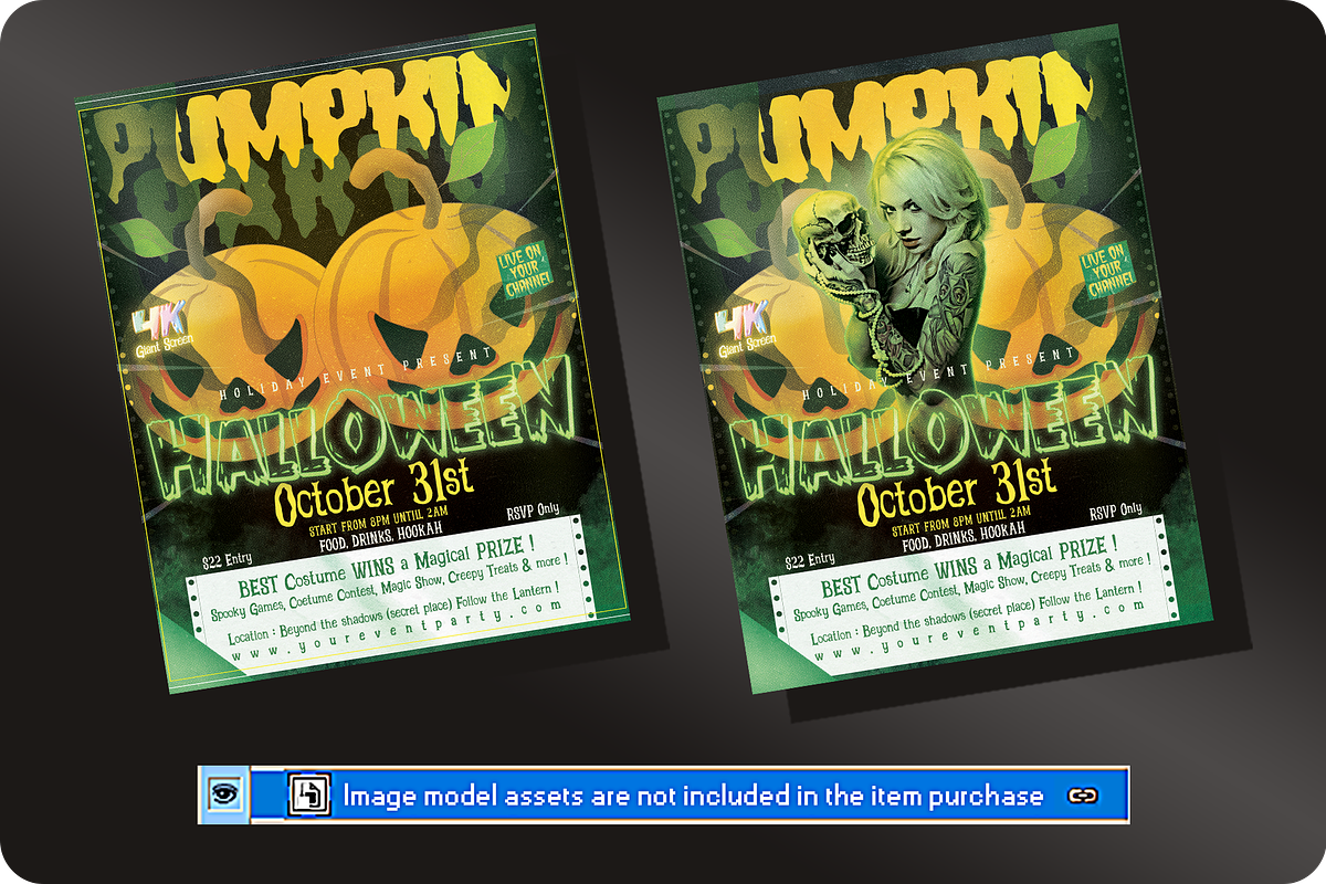 Halloween Flyer, a Flyer Template by regalDRAW (Photo 4 of 4)