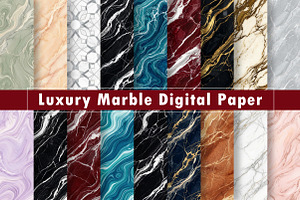 Luxury Marble Digital Paper, a Texture Graphic by Dream Creation