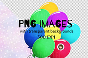 Happy Birthday PNG Clipart Set, a Decorative Illustration by Art by Angele G (Thumbnail 6 of 8)