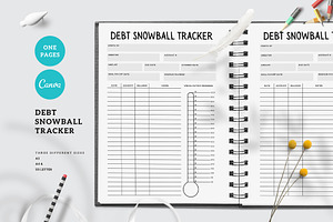 Canva DEBT Snowball Tracker