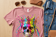 Royal Crown Skull Paint Drip, a Shirt Mockup by Vector Stall (Thumbnail 3 of 14)