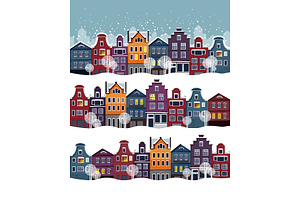 Winter Activities Vector Set