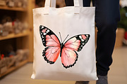 Pink Watercolor Butterflies Clipart, an Illustration by Rose Art (Thumbnail 6 of 7)