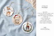 Ceramic Ornament Mockup Set of 3, a Household Mockup by EmpaviMockups (Thumbnail 5 of 5)