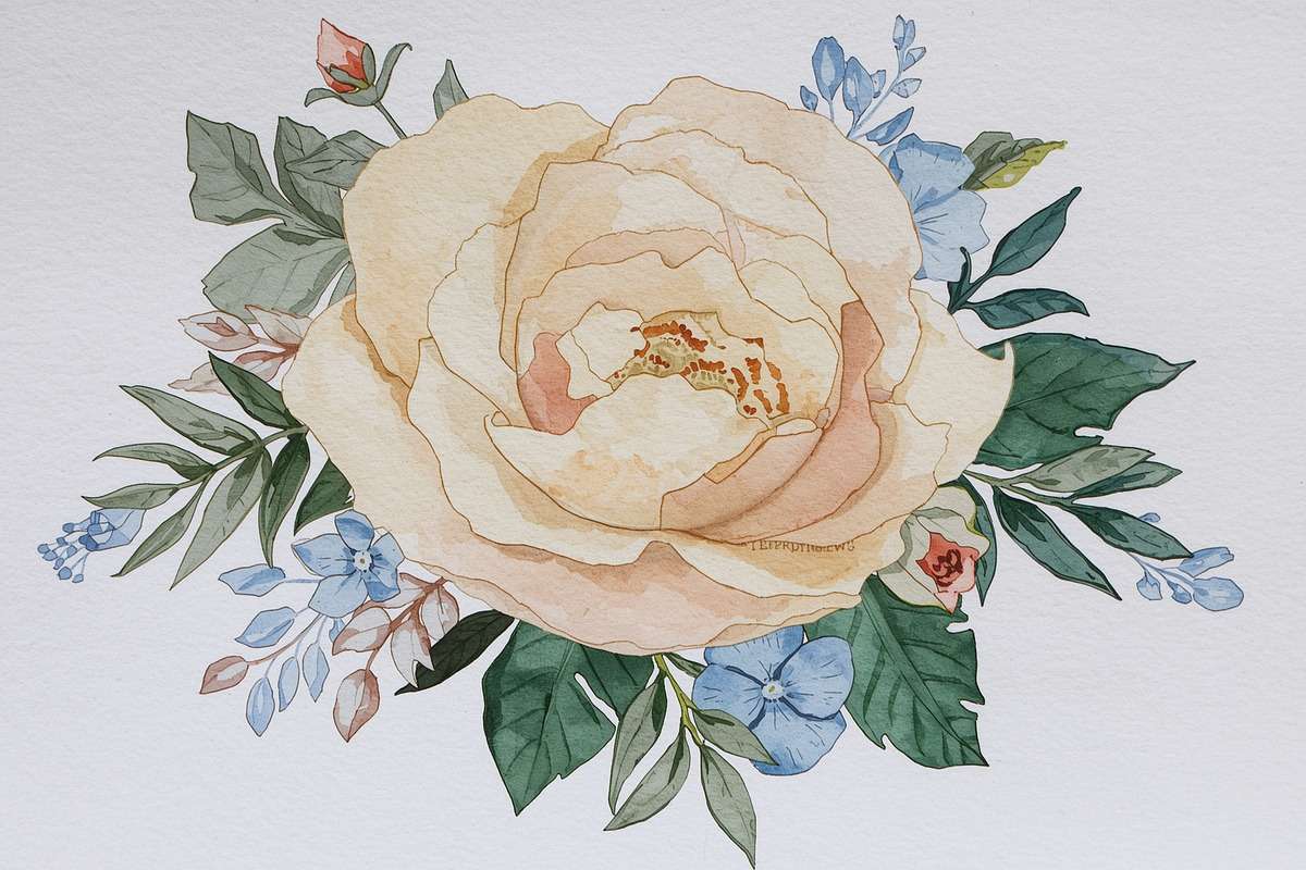 Watercolor Peony Floral Clipart Bund, a Graphic by Creativeshirt (Photo 3 of 15)