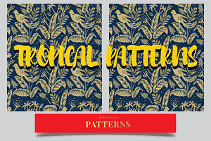 Tropical Patterns Light Brown