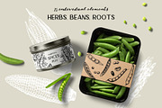 BUNDLE - Vegetables & Mushrooms, a Food Illustration by Yevheniia (Thumbnail 7 of 10)