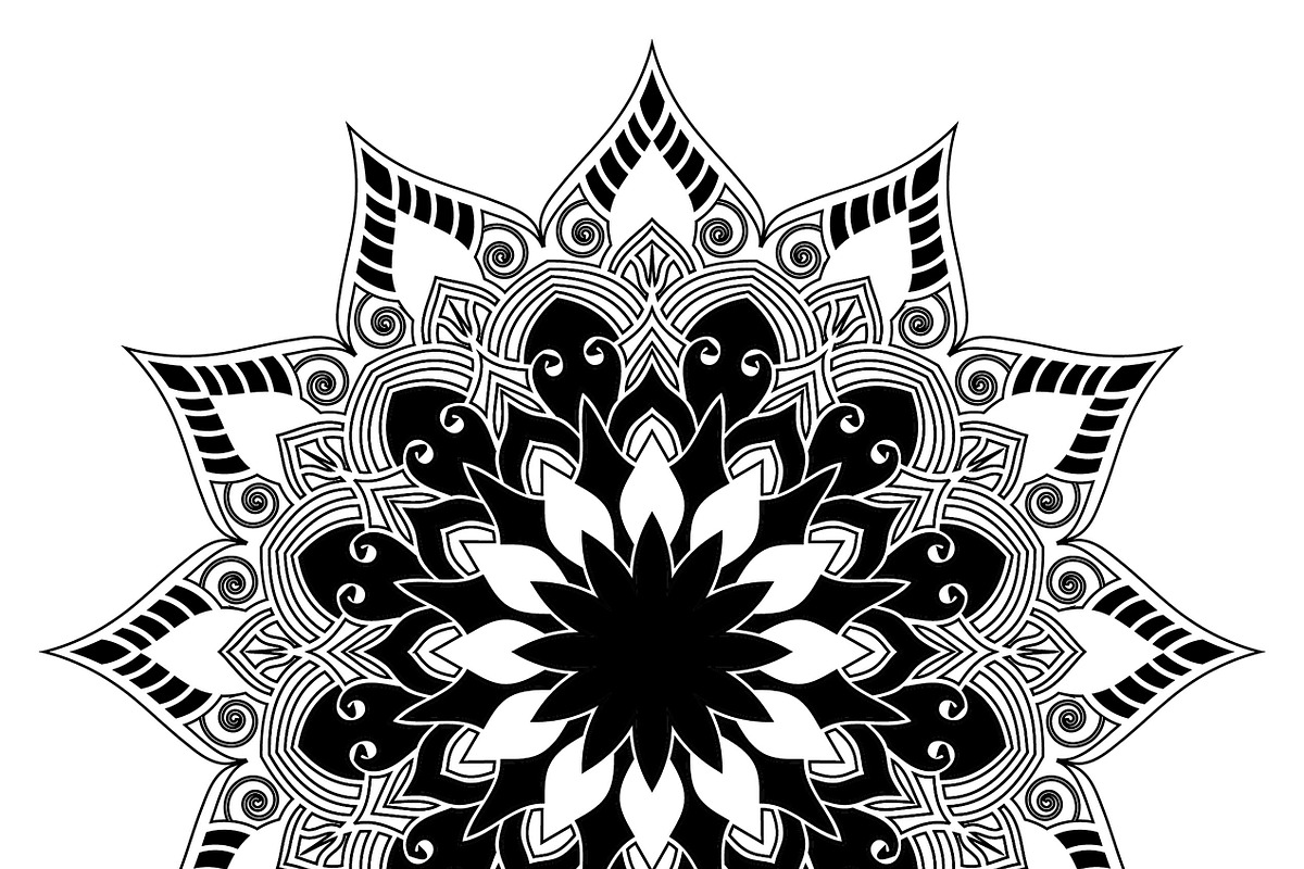 27 mandala vector backgrounds design, a Pattern Graphic by NJ Himel (Photo 28 of 28)