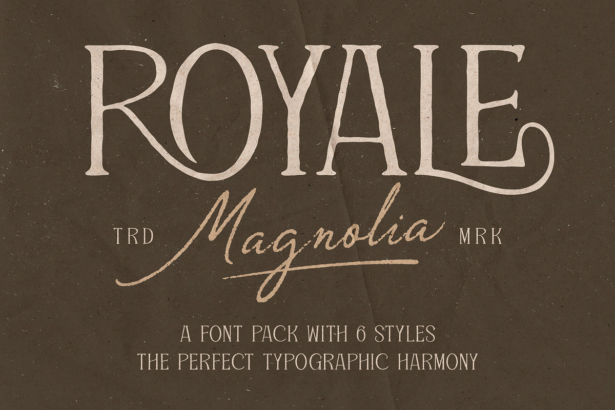 Royale Magnolia Romantic Vintage Duo, a Script Font by Tyasify (Photo 2 of 15)
