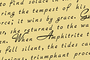 Whorlora Script, a Handwritten Font by Lilithcollageart (Thumbnail 2 of 11)