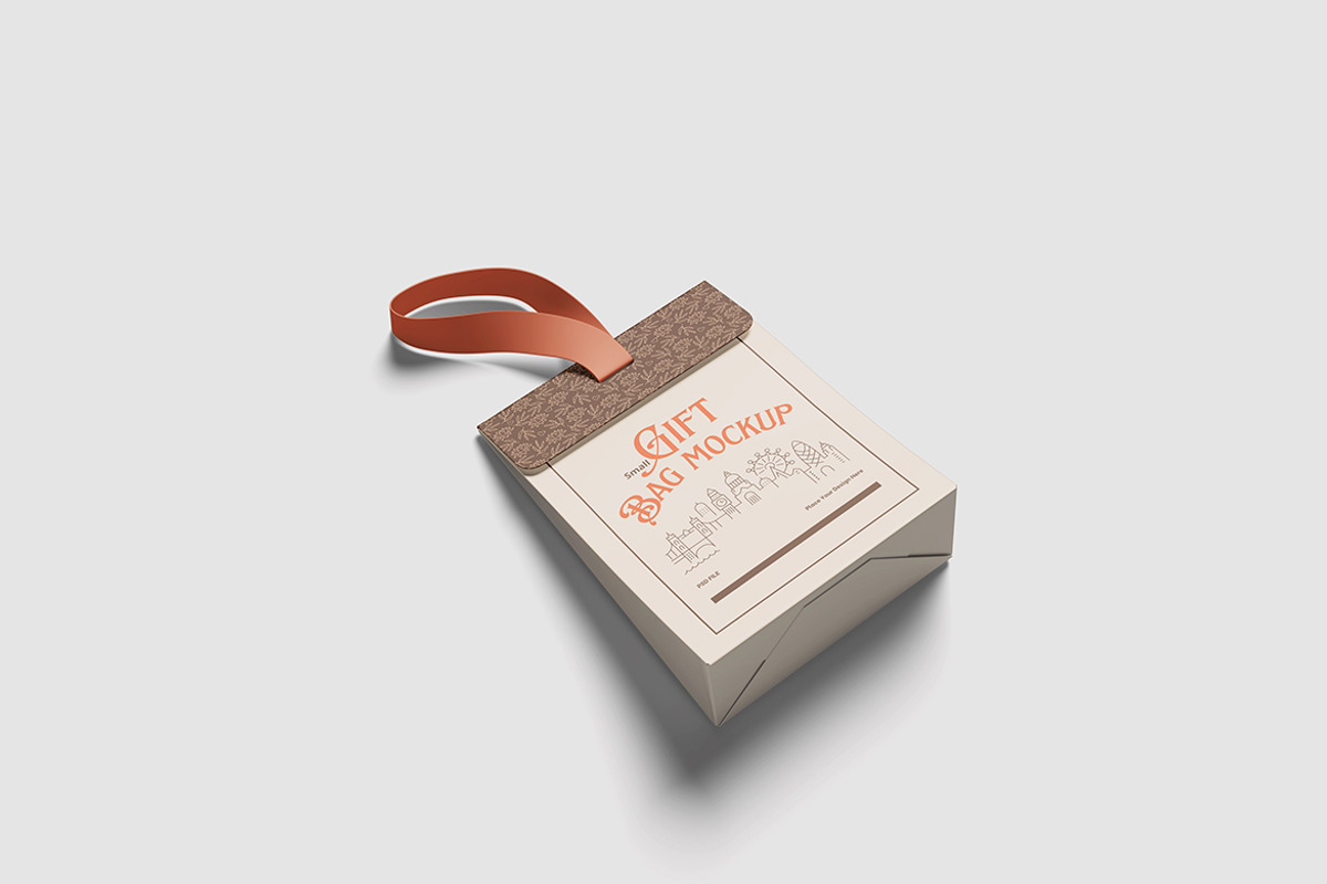 Gift Bag Mockup For Branding, an Advertising Mockup by bimockup (Photo 4 of 6)