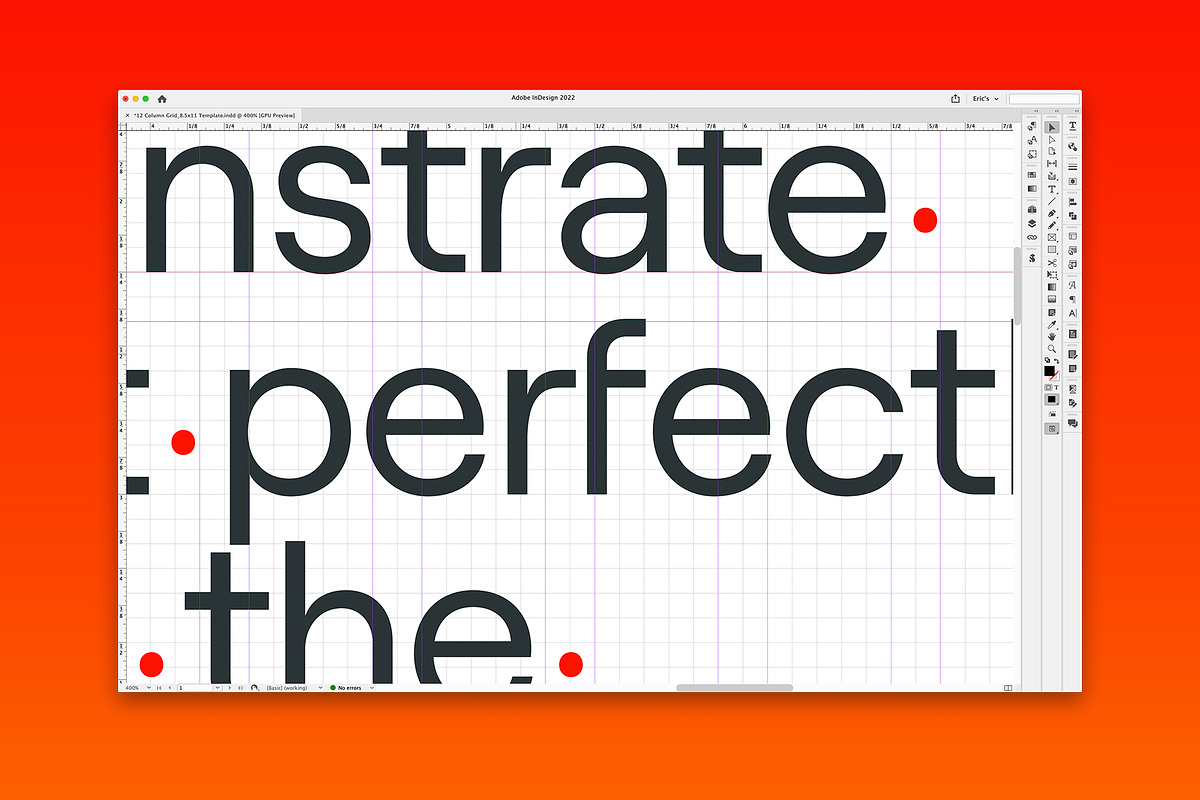 Letter Size Baseline Grid System, a Marketing Template by ochaya designs (Photo 5 of 6)