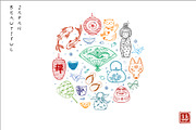 Japanese doodles, an Illustration by Elina_Li (Thumbnail 9 of 13)