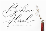 Luxury Font - Boheme Floral, a Script Font by 50Fox (Thumbnail 1 of 14)