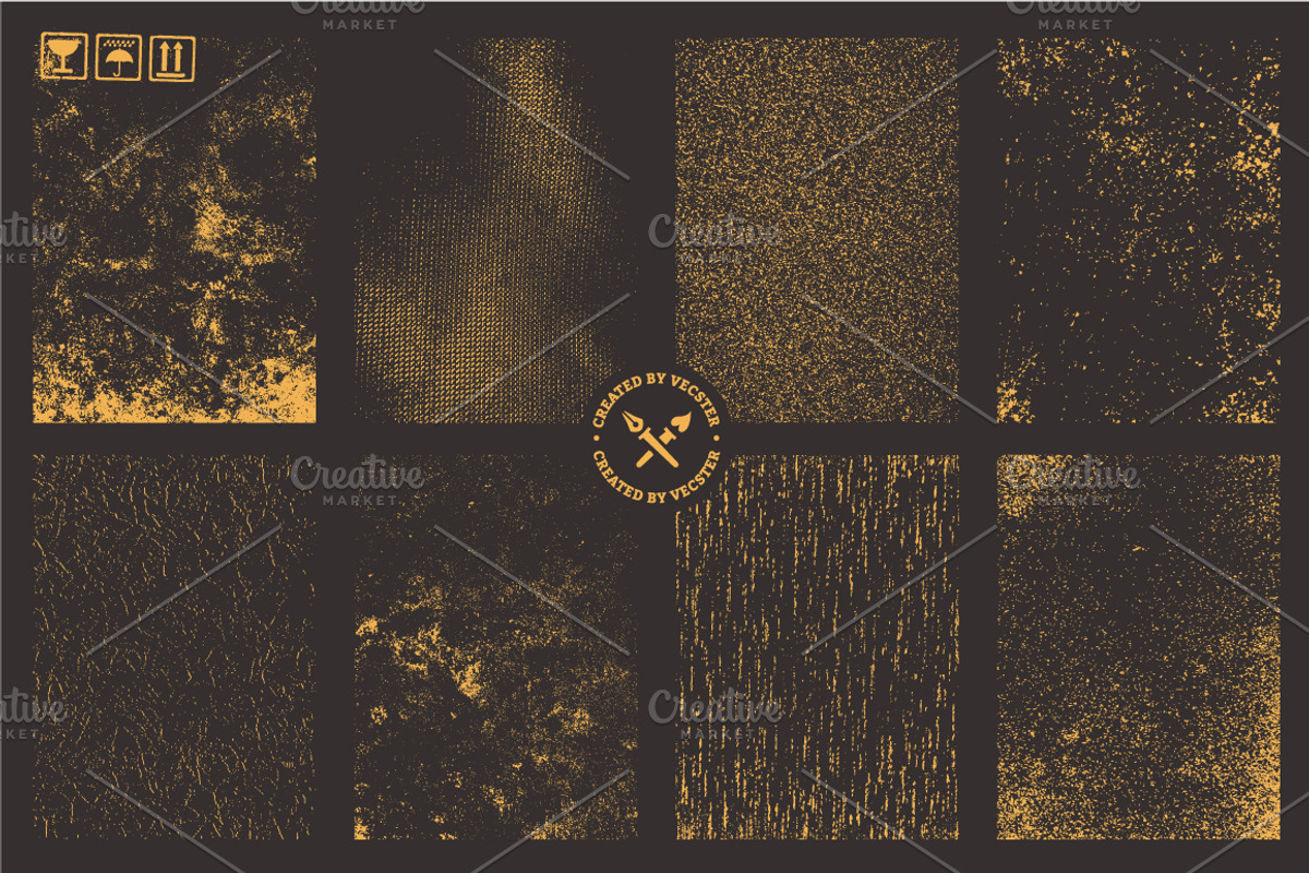 Grunge Textures Vector Pack, a Texture Graphic by Vecster (Photo 3 of 7)