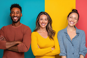 Three Professionals Side by Side, a Business Photo by Virgo Studio