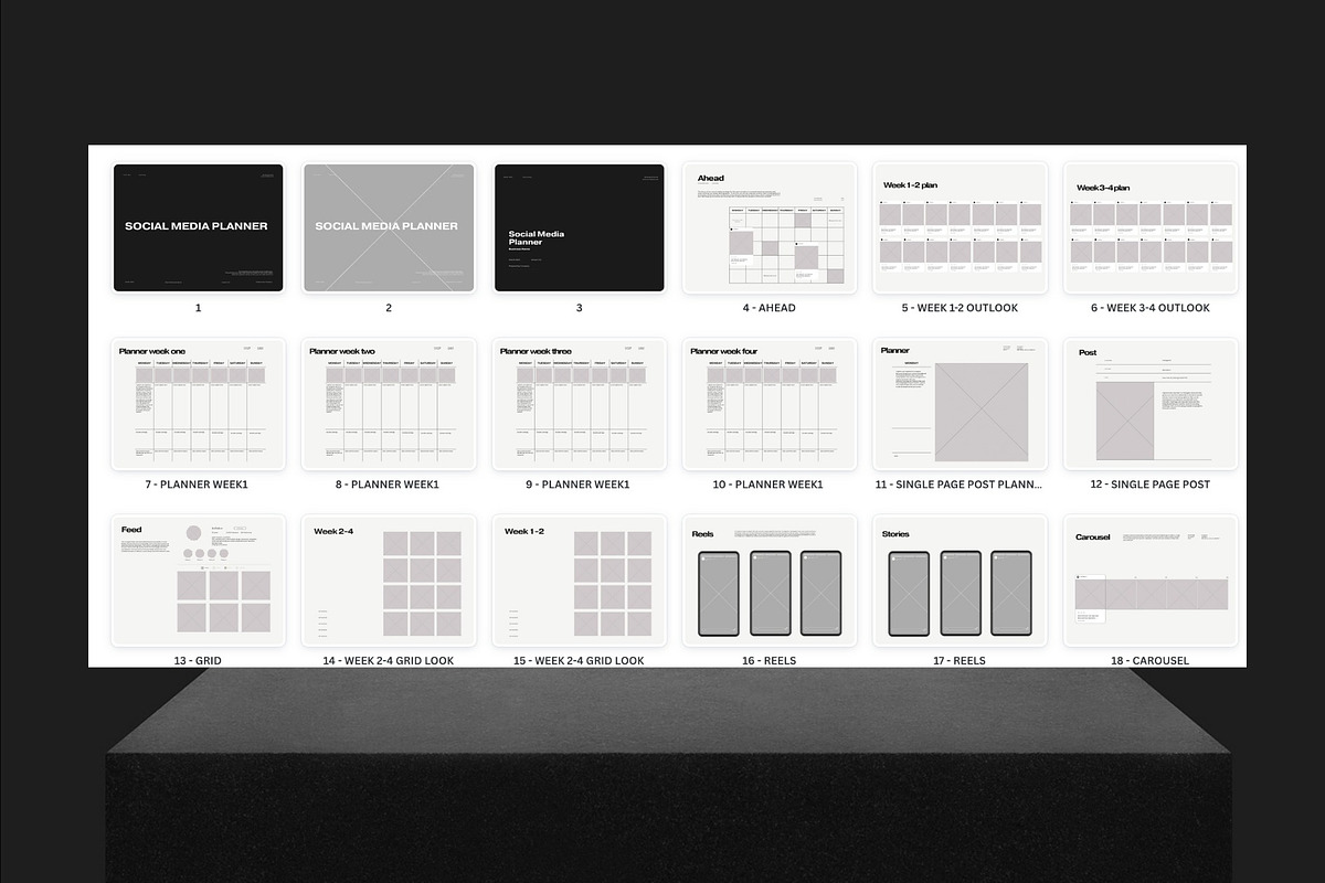 SOCIAL MEDIA PLANNER | CANVA preview 4