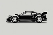 Sports Car Silhouette, an Illustration by balal (Thumbnail 7 of 9)