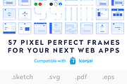 User Flow Frames - UX Kit Sketch, an Object Graphic by Luc Chaissac (Thumbnail 1 of 4)