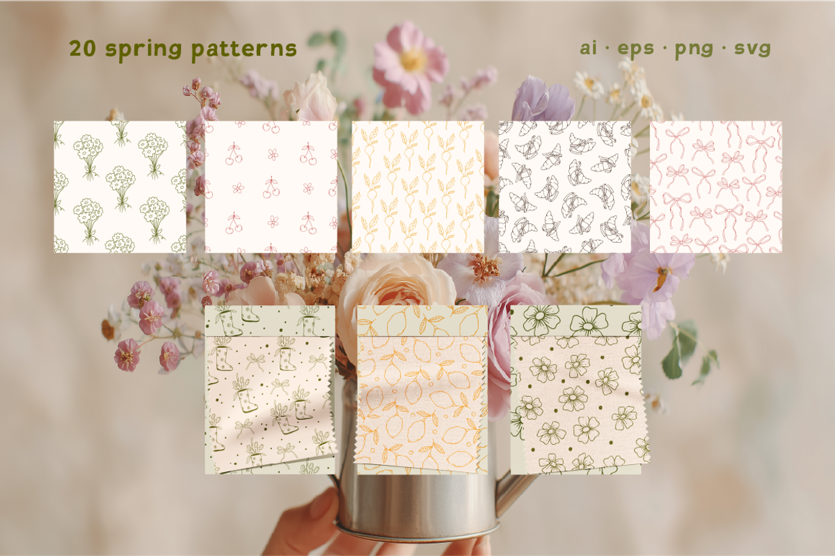 Whimsy Spring & Easter Doodle Set, a Seasonal Illustration by soboleva alya (Photo 7 of 15)