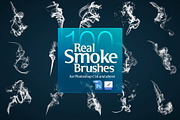 100 Real Smoke Brushes for Photoshop, a Brush Add-On by Creative Graphics (Thumbnail 9 of 11)