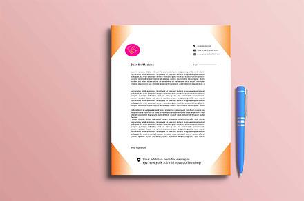 A4 letterhead, letterhead