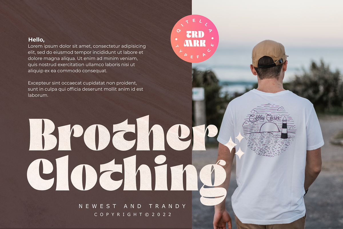 Qitella Modern Stylist Font, a Serif Font by zeenesia (Photo 3 of 15)