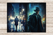 Noire Detective Junk Journal Pages, a Person Illustration by GlamArtZhanna (Thumbnail 6 of 9)