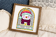 Snowman Coquette glitter Snowman png, an Illustration by Libby Wishes (Thumbnail 6 of 6)