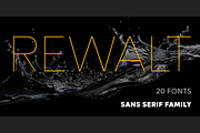 Rewalt Font Family, a Sans Serif Font by NicolassFonts