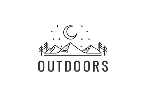 mountain peak outdoor logo design, a Branding & Logo Template by devastd