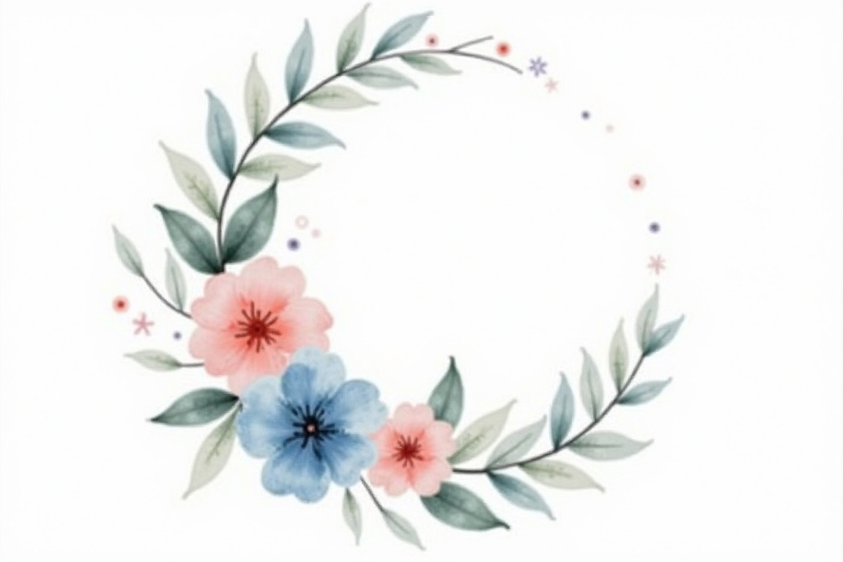 Floral Crescent Moon Watercolor Clip, a Graphic by Gaye Art (Photo 10 of 17)