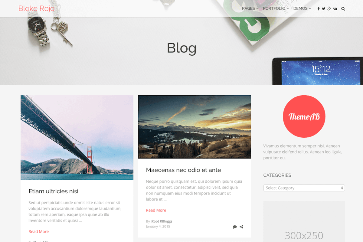 Blóke • Minimalistic | Complex Theme, a WordPress Template by THEMEAB.com (Photo 3 of 5)