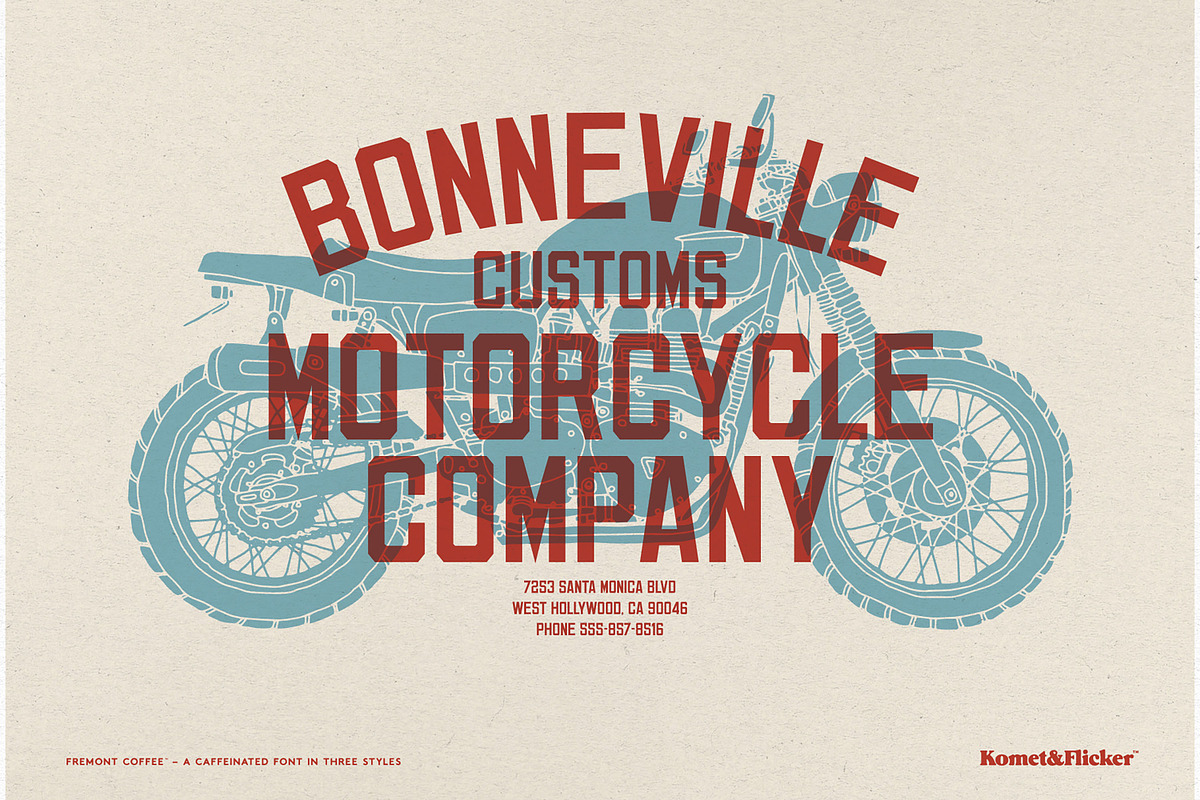 Fremont Coffee - A Caffeinated Font, a Sans Serif Font by Komet & Flicker (Photo 2 of 15)