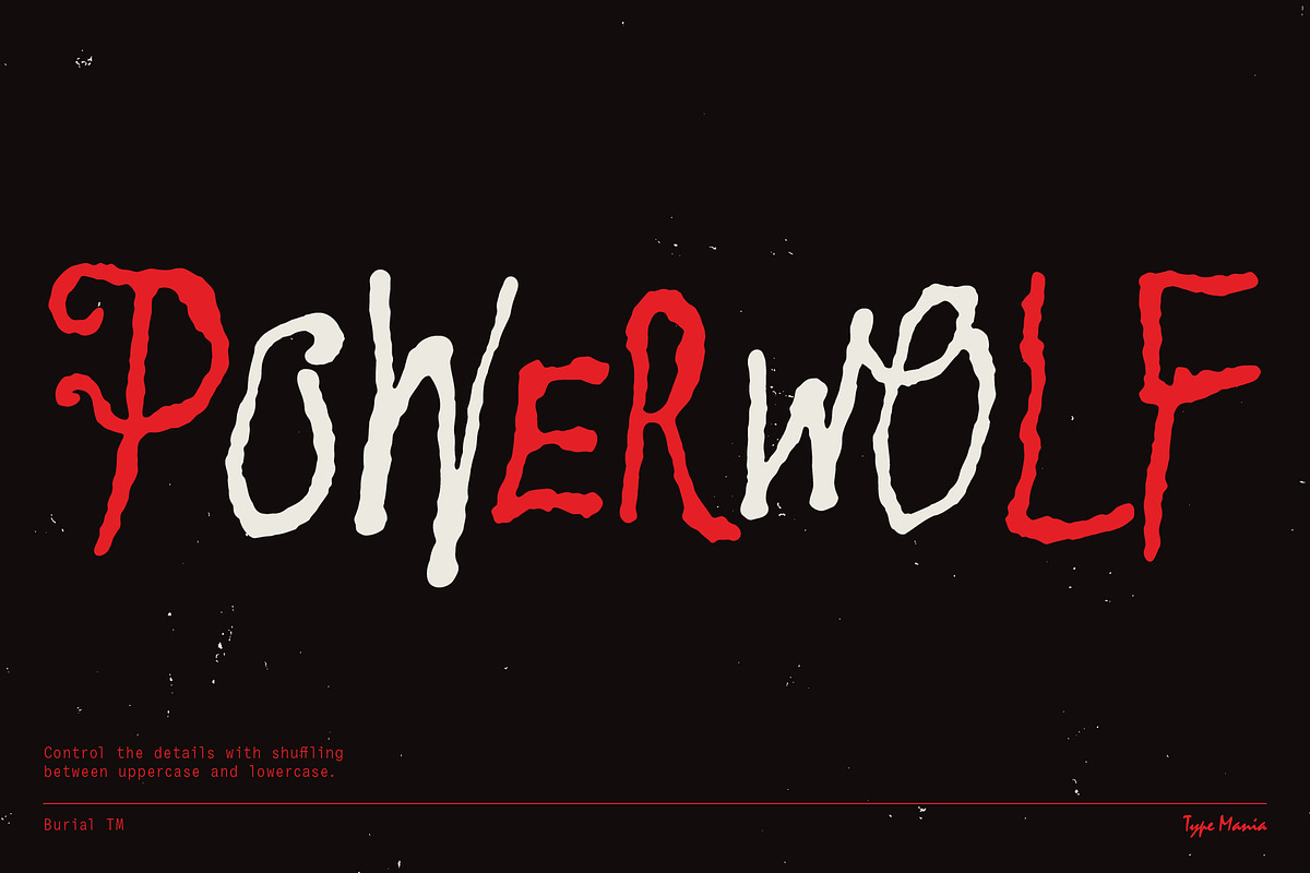 Burial TM – Doom & Gloom, a Handwritten Font by Type Mania (Photo 5 of 10)