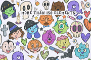 Halloween BUNDLE + 150 ELEMENTS!, an Illustration by Andrea De Oliveira (Thumbnail 2 of 12)