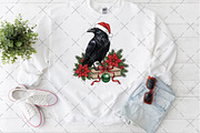 Christmas Raven on Book, an Illustration by Craft Nest (Thumbnail 4 of 6)