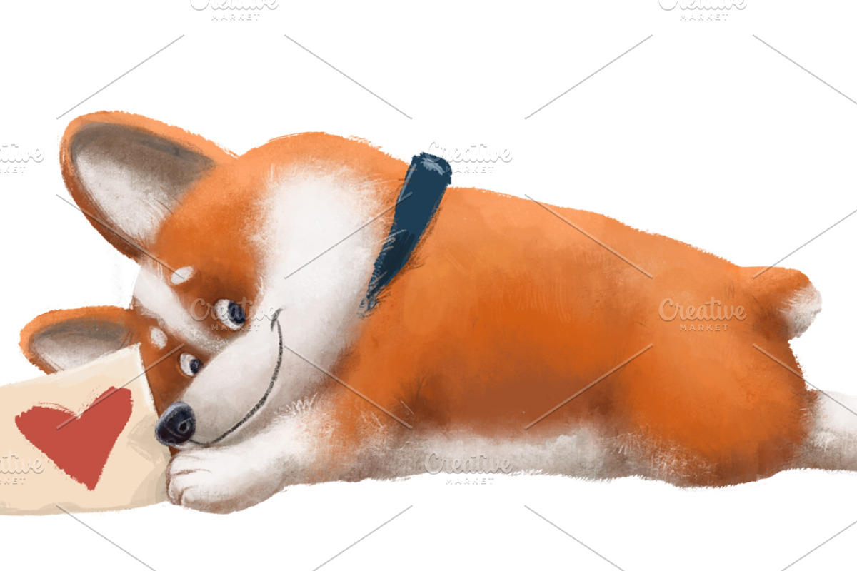 Corgi. Cute Dog, an Animal Illustration by sheincar (Photo 3 of 5)