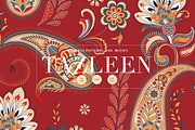 TAZLEEN Hand Drawn Paisley Prints, a Pattern Graphic by LEAFure (Thumbnail 1 of 11)