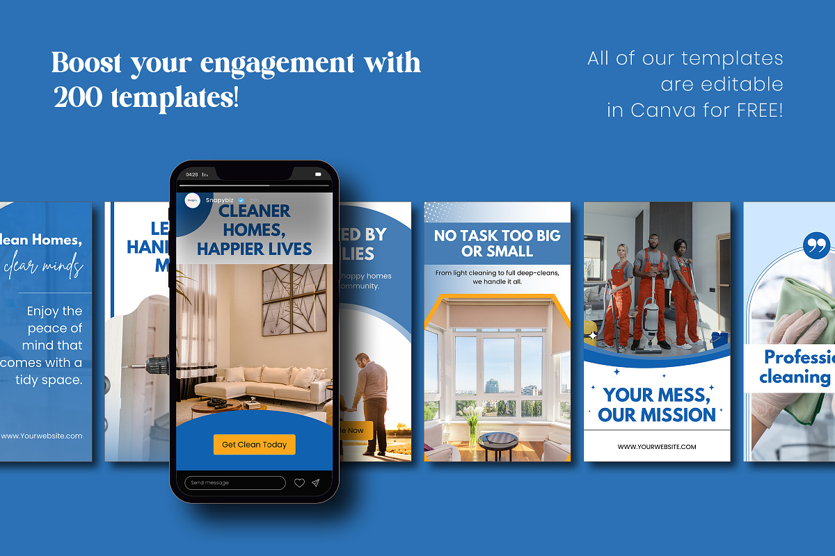 Cleaning Business Canva Bundle preview 3