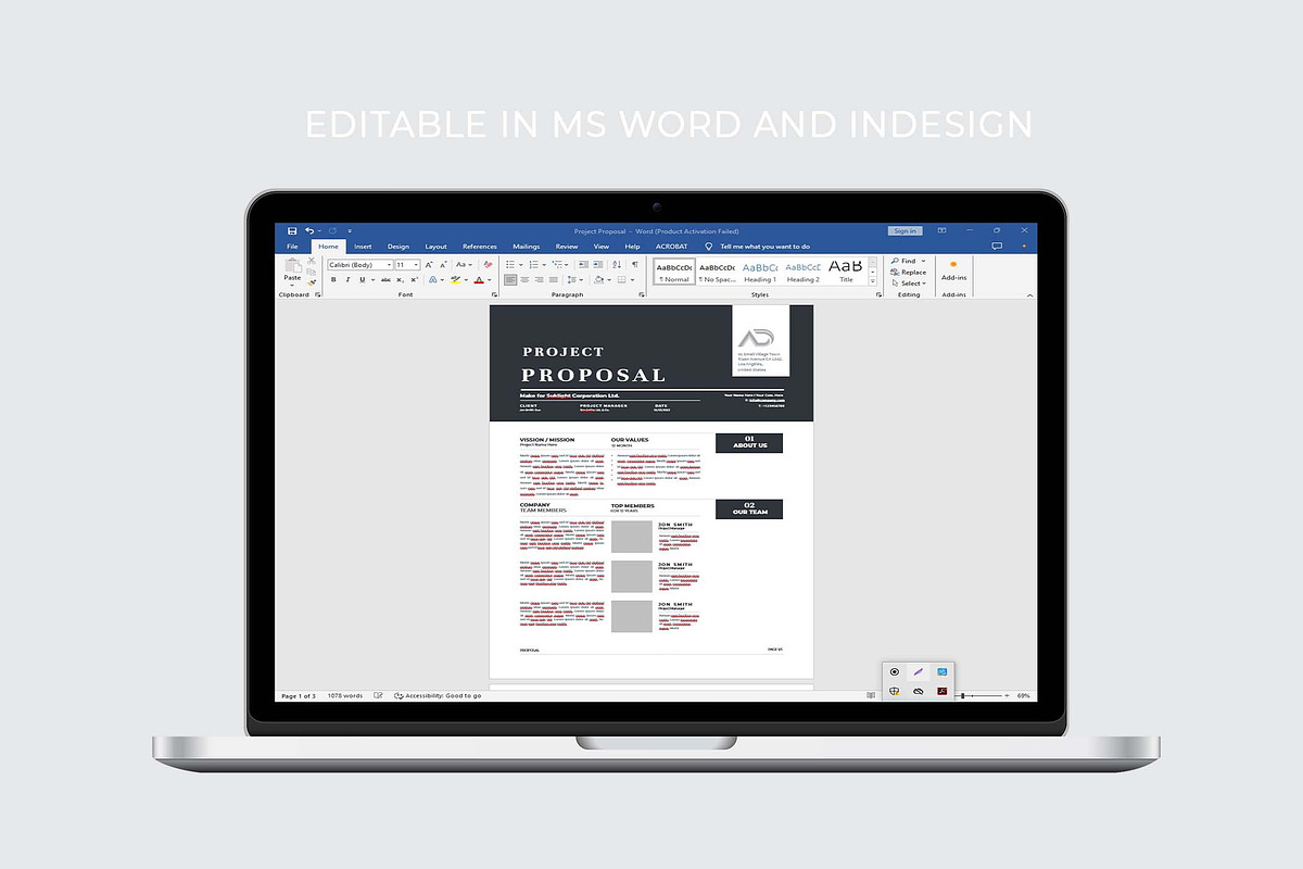 Proposal | MS Word & Indesign, a Stationery Template by design_hut (Photo 7 of 7)