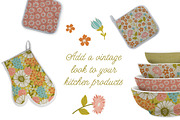 Vintage Floral Feedsack Patterns, a Pattern Graphic by Wild Twig Co (Thumbnail 4 of 5)