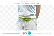 Wide Leg Cotton Pants Canva Mockup, a Bottom Mockup by Mockup Scene (Thumbnail 15 of 16)