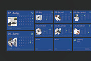Modern Blue Calendar, a Stationery Template by Neermana (Thumbnail 4 of 4)